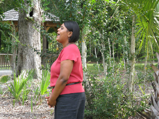 Charisse Wilkins singing a slave era spiritual